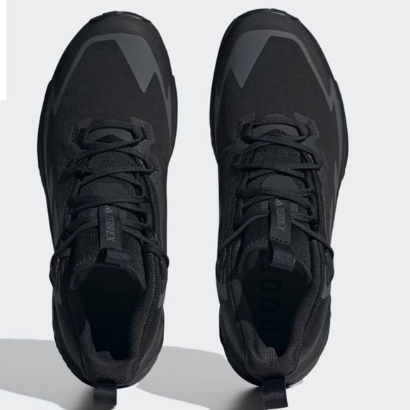 adidas Terrex Free Hiker GoreTex 2.0 Hiking Shoes Triple Black - Picture 6 of 12